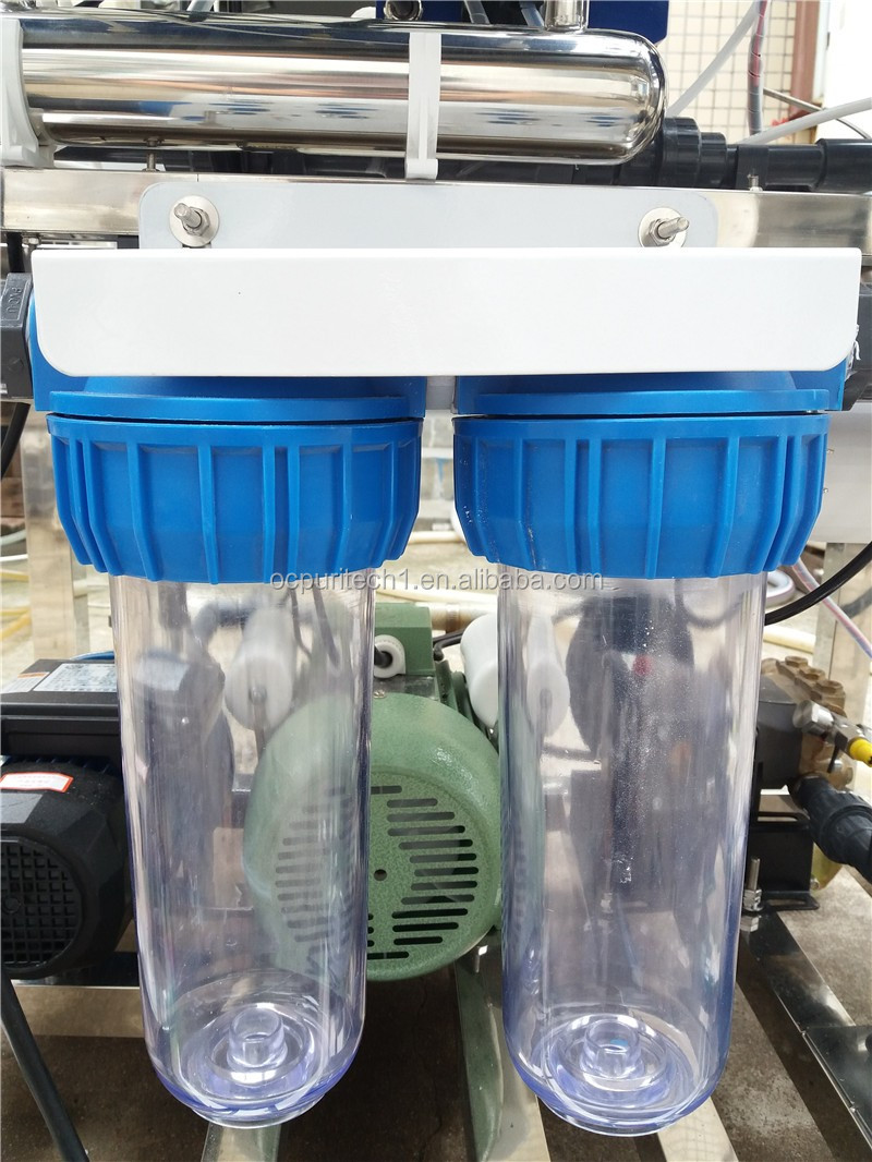 1000Lpd portable double seawater treatment RO equipment