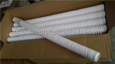 5micron 40 inch PP yarn string wound filter cartridge