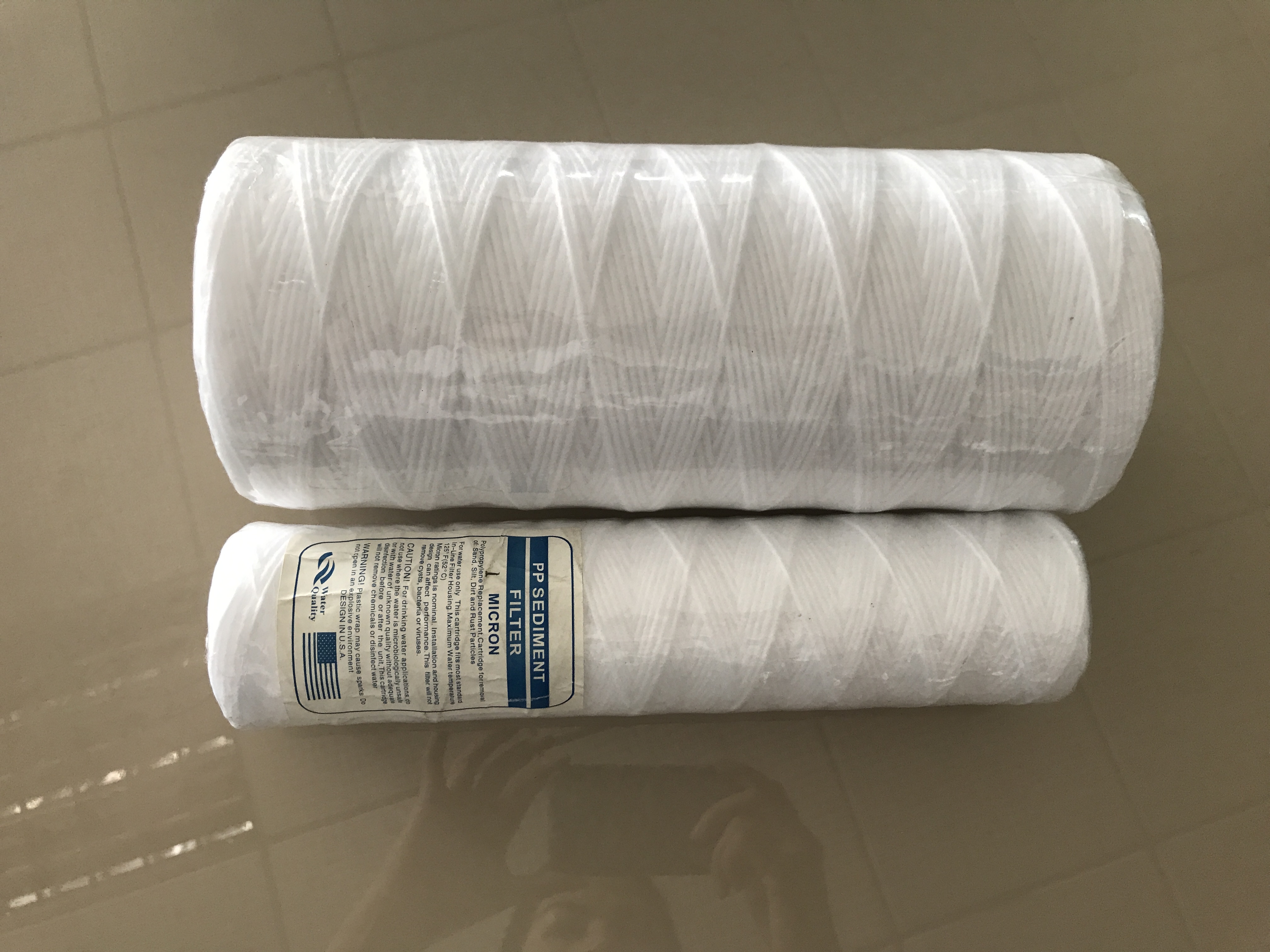 environmental replacement filter element pp string wound water filter cartridge for water treatment