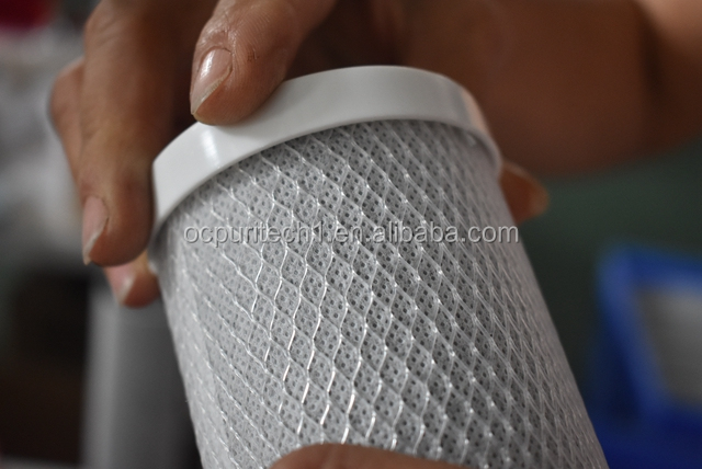 10 inch cto filter cartridge full activated water filter element cto carbon