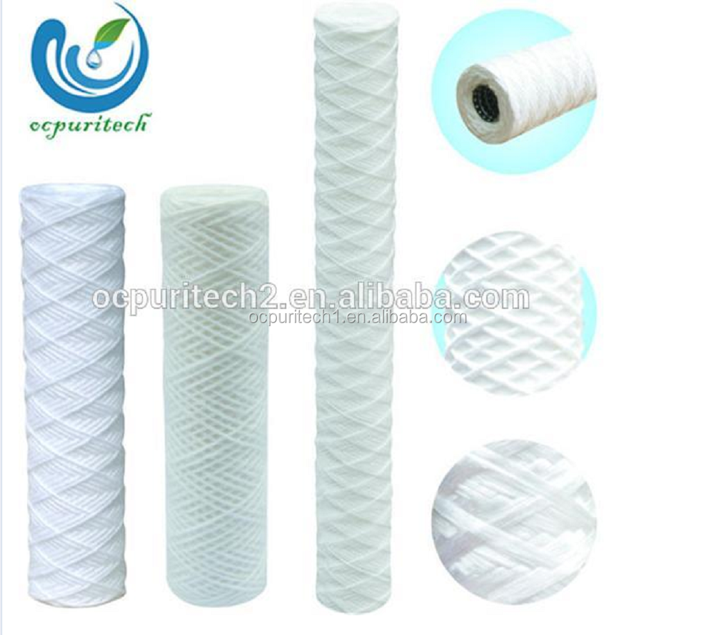 Top 1,5,10,20micron pp string wound filter cartridge for industrial filter