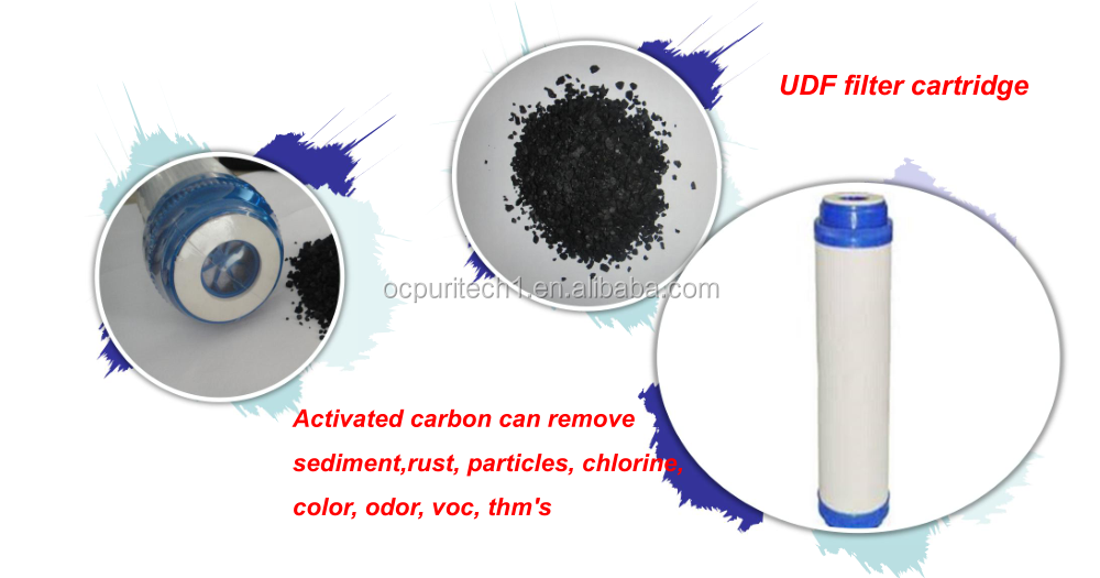 Activated carbon 10inch udf water filter cartridge