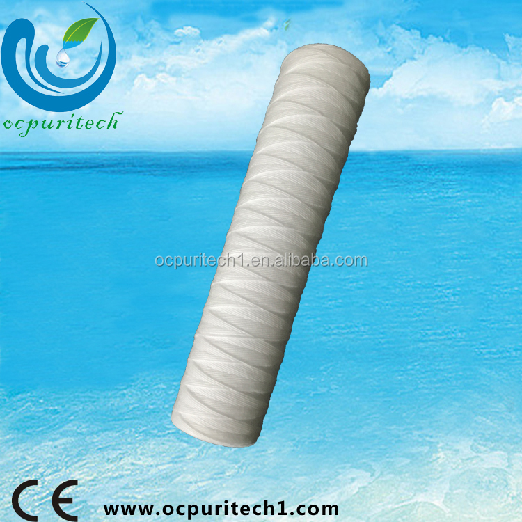 Top 1,5,10,20micron pp string wound filter cartridge for industrial filter