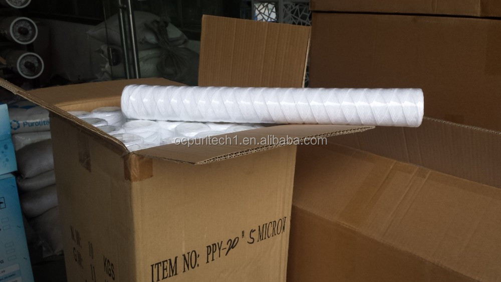 40 inch 5 micron woven pp sediment water filter cartridge