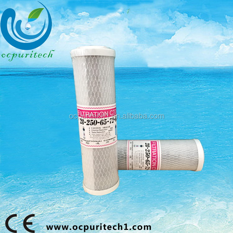 10 inch cto carbon block filter cartridge