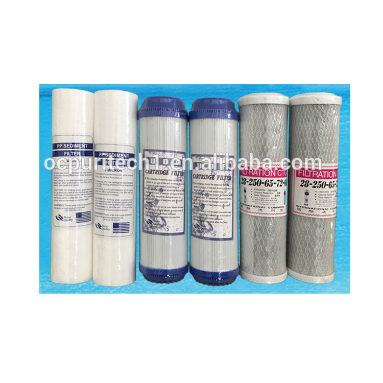 Inline Sediment Pp/cto/Gac Water Filter Cartridge