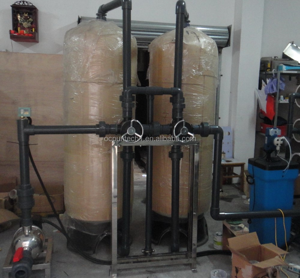 10TPH FRP tank sand filter carbon filter water treatment system
