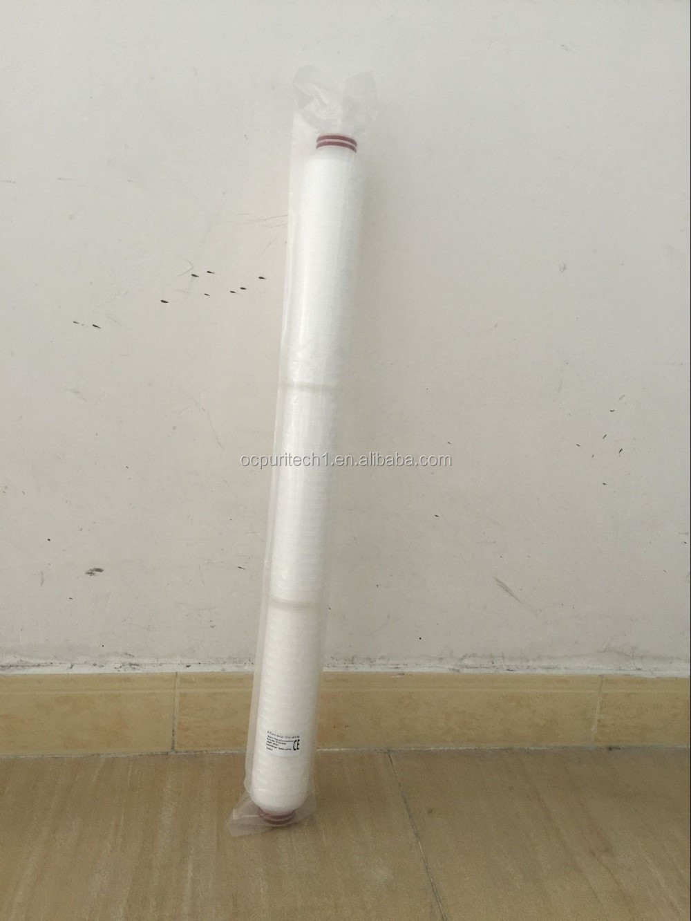 Pleated water filter cartridge for water treatment