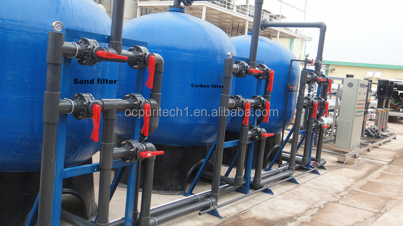 water filter water treatment plant with sand filter and carbon filter softener