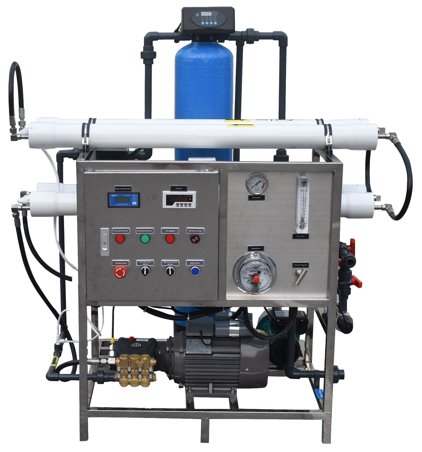 Small machine seawater desalination for boat borehole water treatment chemicals filters system