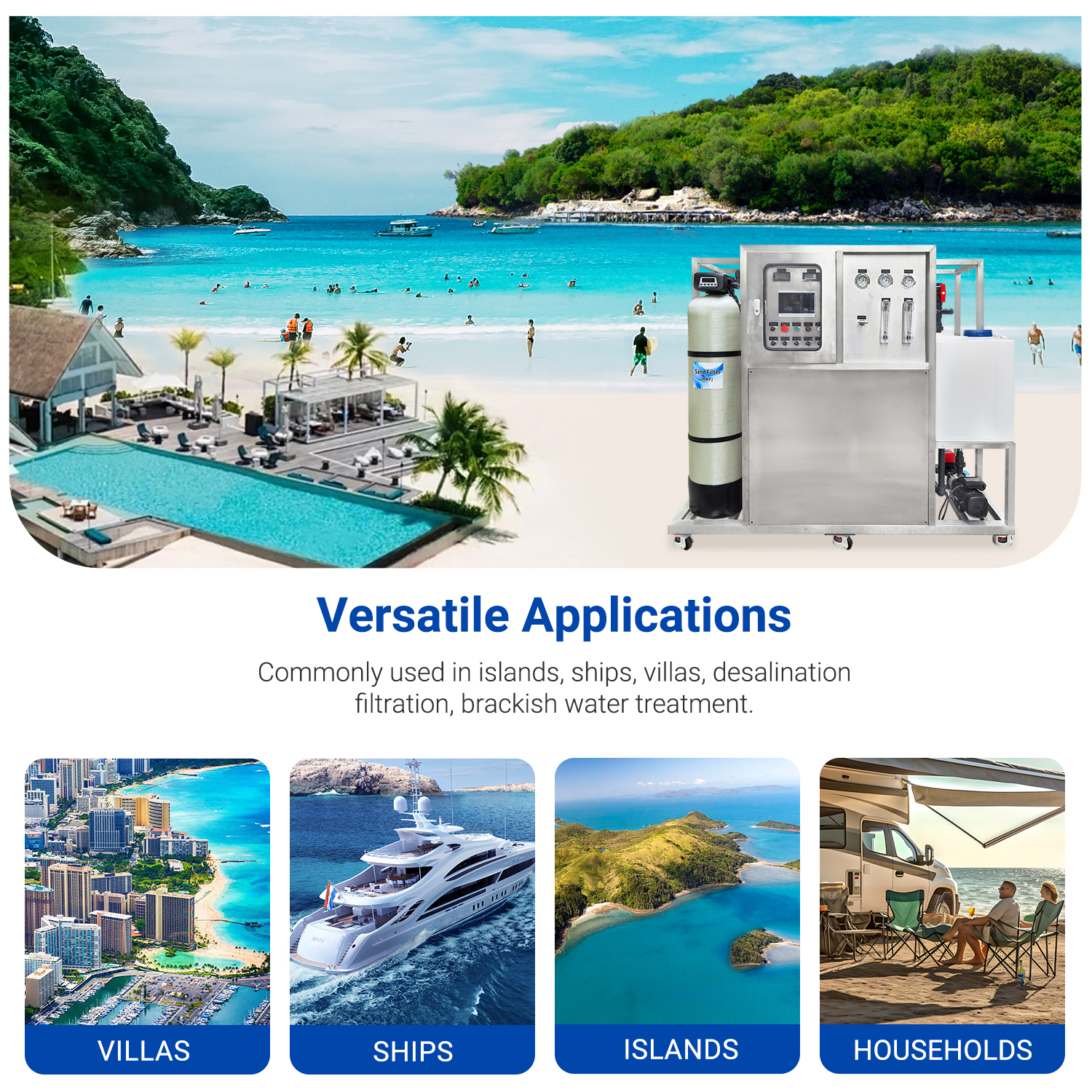 1TPH Seawater Desalination Water Treatment Plant
